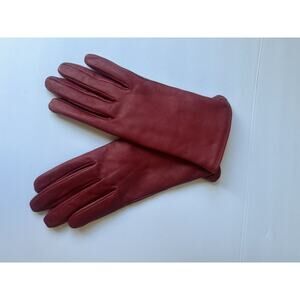 Charter Club Leather Touch Tech Glove Red Small $89 NEW
